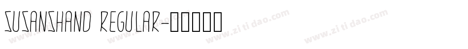 SusansHand Regular字体转换